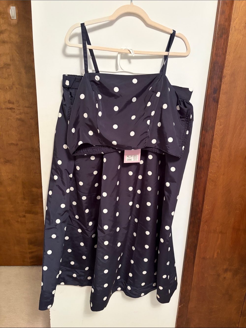 Old Navy Navy Blue Polka Dot Sundress